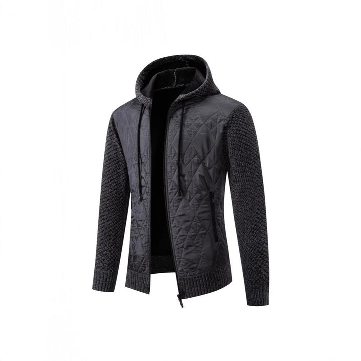 Herren gesteppte Übergangsjacke mit hohem Kragen und modernem Design Drune