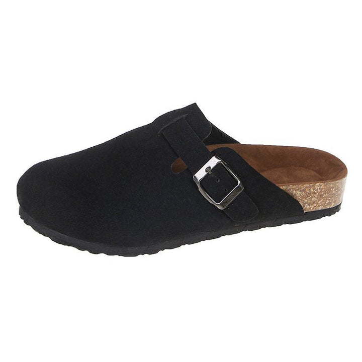 Damen Bequeme Clogs mit verstellbarem Riemen und anatomischem Fußbett Drune