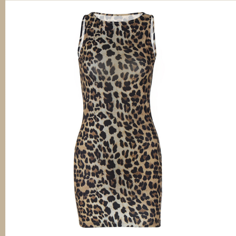 Damen Minikleid mit Leo-Muster Drune