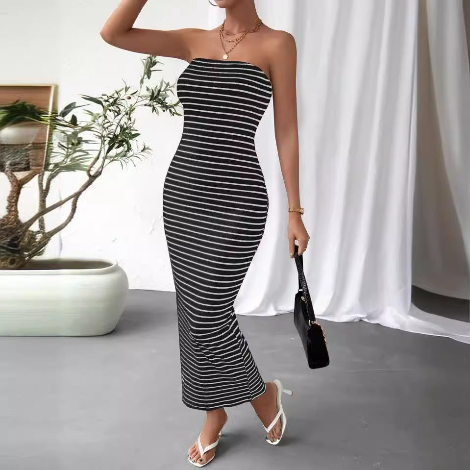 Damen Maxikleid im trendigen Streifenlook Drune