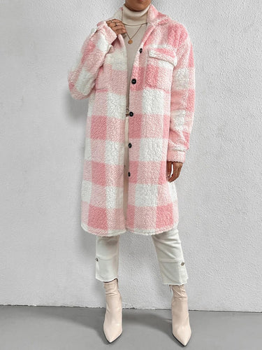 Drune | Weiche Teddyjacke mit Karomuster Warm und Komfortabel Perfekt Für Den Herbst