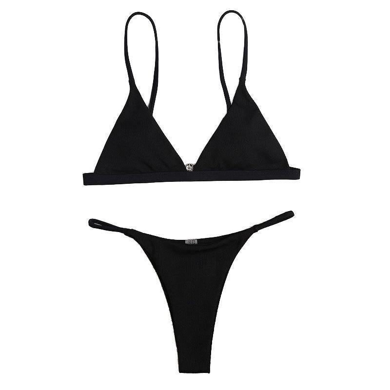 Damen Triangel-Bikini-Oberteil mit verstellbaren Trägern und schickem Design Drune