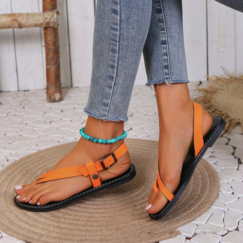 Drune | Minimalistische Sandalen Mit Schnalle Für Damen