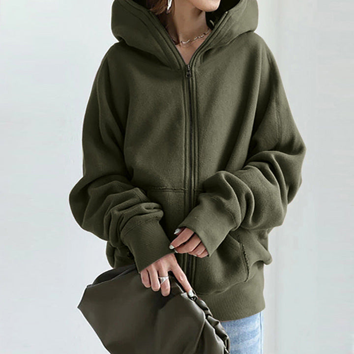 Drune | Stylische, lockere Jacke mit Reißverschluss