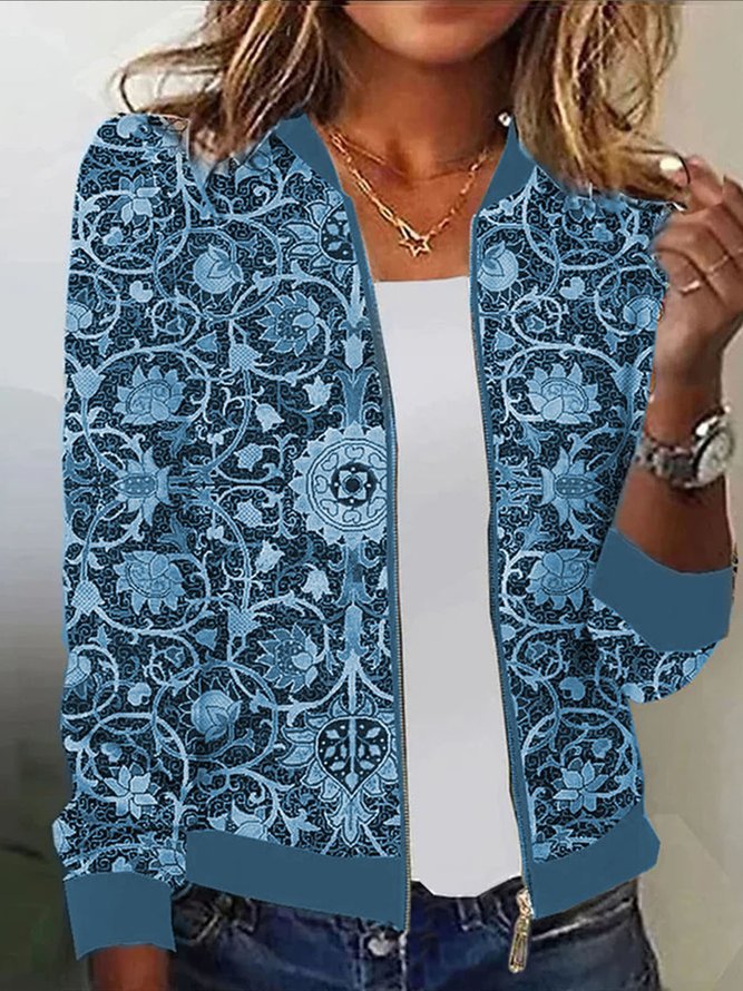 Damen Blousonjacke mit floralem Muster Drune