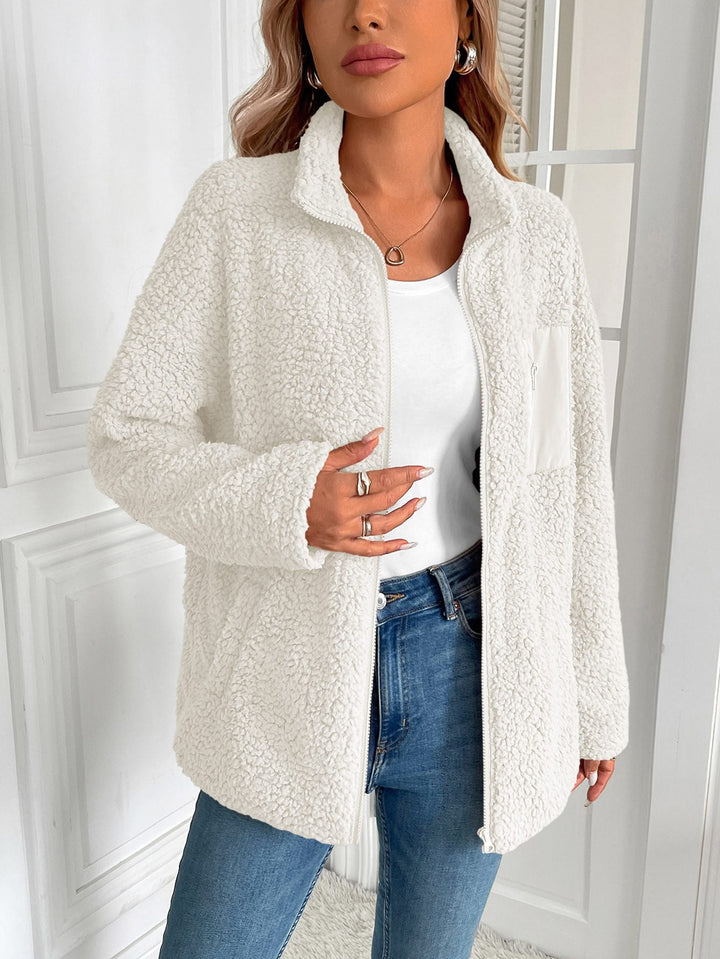 Drune | Up Sherpa-Fleece-Jacke - Ultra-weiche Wärme - Mischung - Gemütliche lässige Schicht
