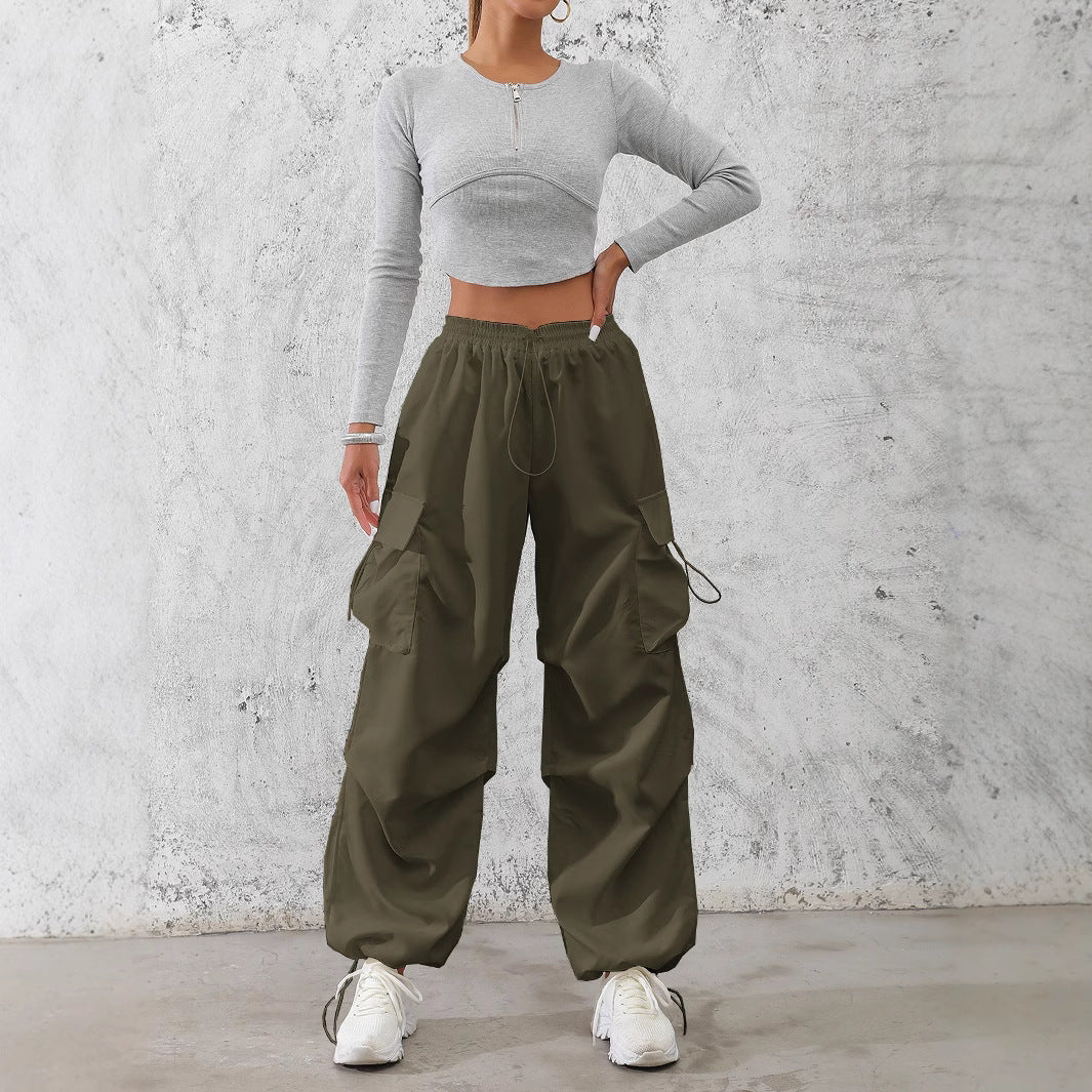 Damen Cargo-Hose mit elastischem Bund und praktischen Seitentaschen Drune