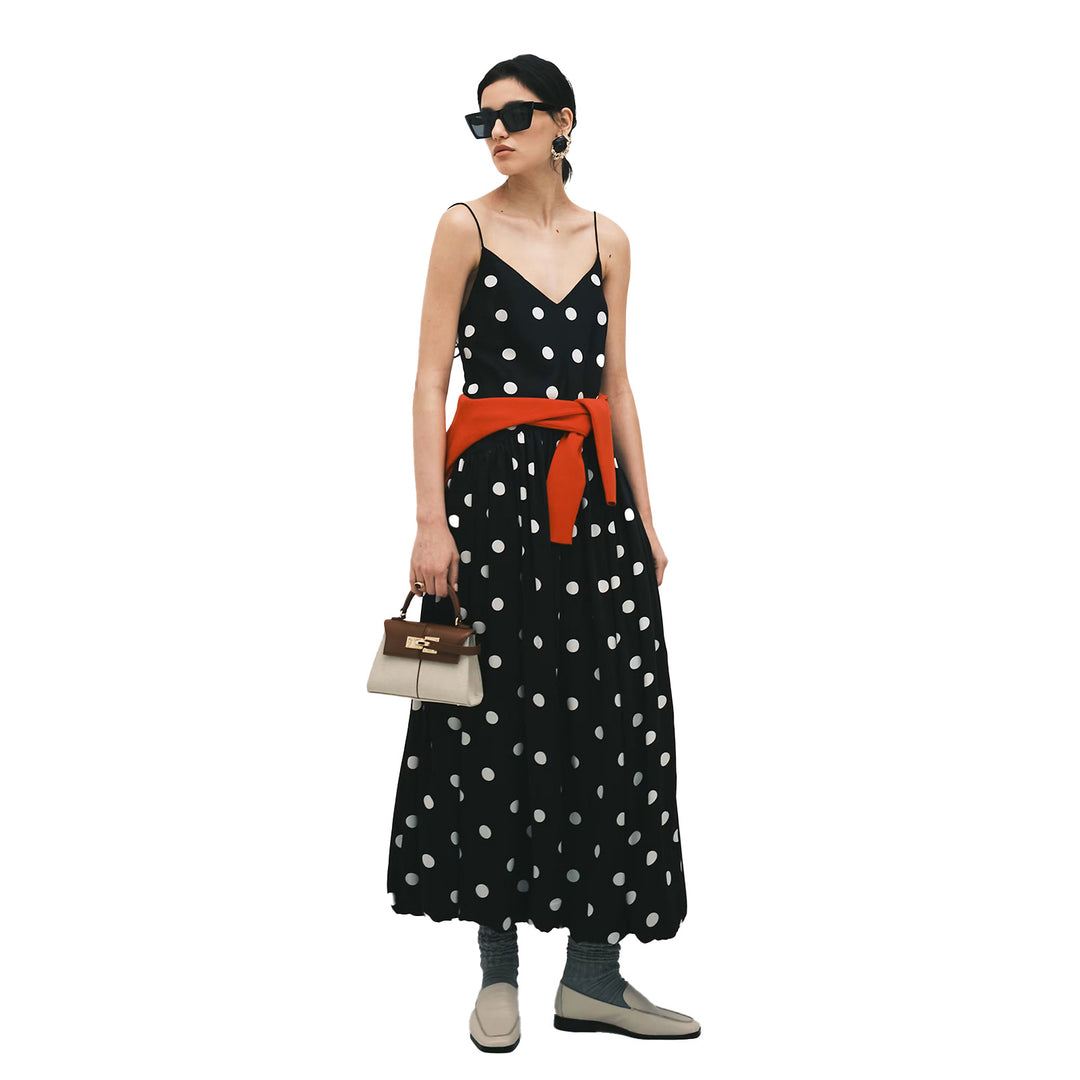 Damen Maxi-Kleid mit Punkten Drune
