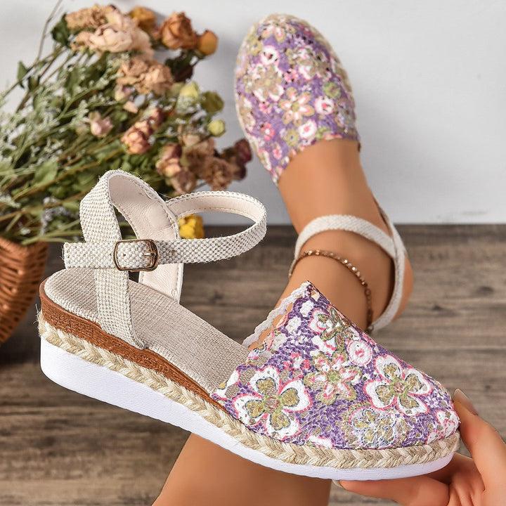 Damen Espadrilles mit elegantem Häkel-Design und komfortabler Sohle Drune