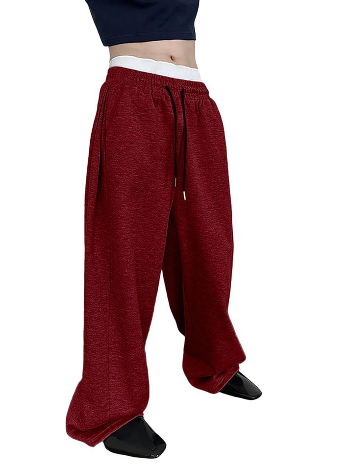 Herren nan lockere Oversize Jogginghose mit elastischem Bund und Kordelzug Drune