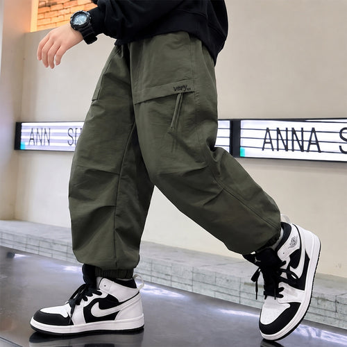 Herren lässige Cargo-Hose mit elastischem Bund und funktionalen Taschen Drune