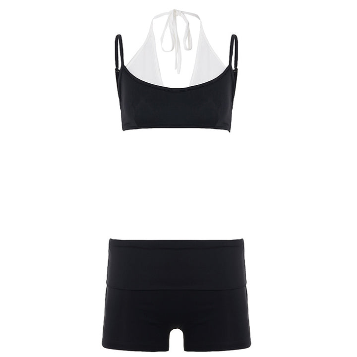 Damen Sportliches Bikini-Set mit hohem Bund und modischem Design Drune