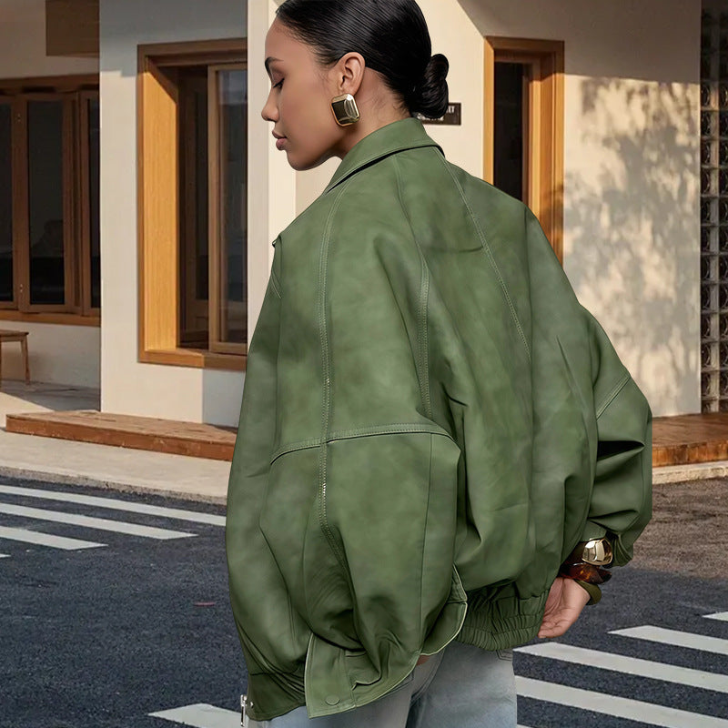 Damen lässige Oversized-Jacke Drune