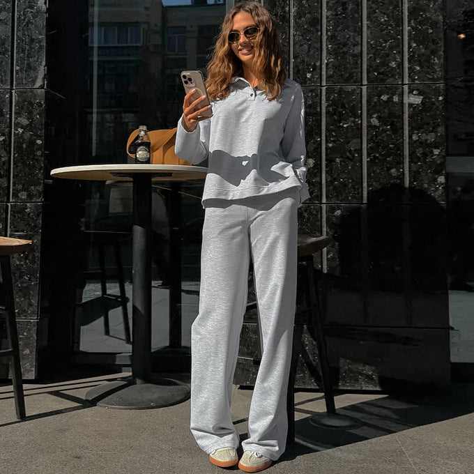 Damen Bequemes Sweatpants-Set mit lässigem Schnitt Drune