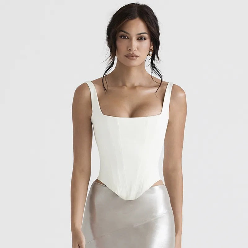Drune | Fairy Pink Satin Longline Korsett