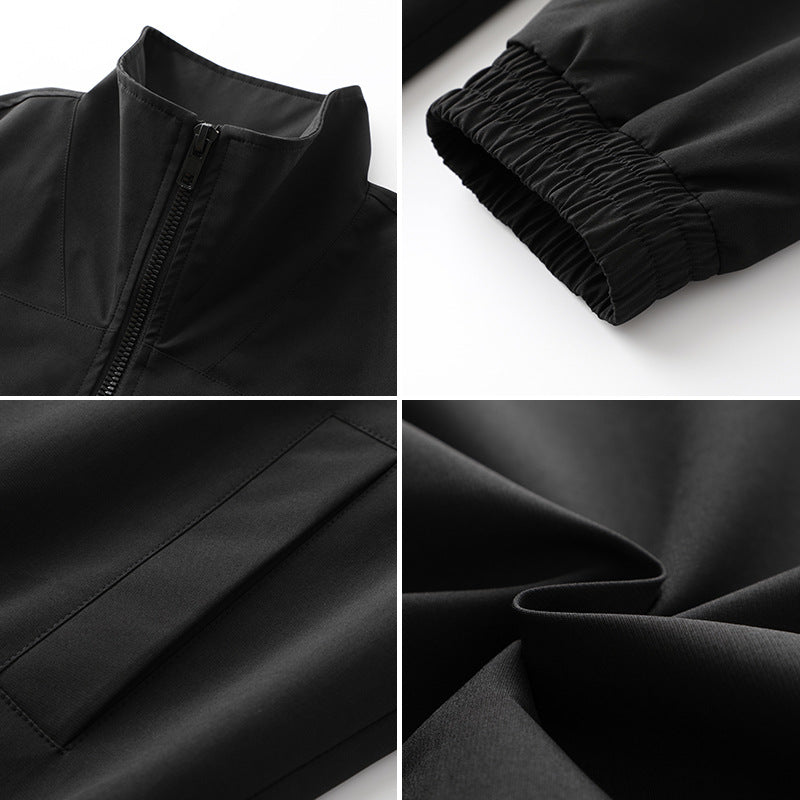 Herren Freizeitjacke mit praktischen Taschen und hohem Kragen Drune