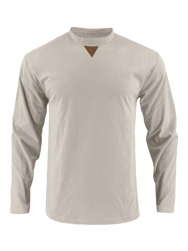 Herren Langarmshirt mit strukturiertem Rippdesign Drune