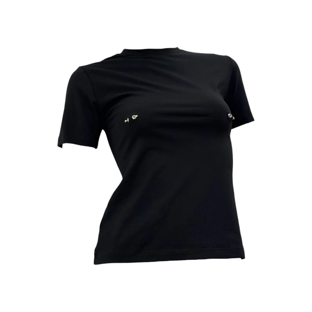 Damen Modisches T-Shirt mit einzigartigen Schmuck-Details Drune