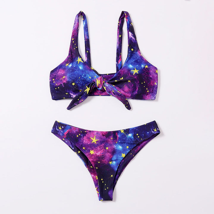 Damen Bikini-Set mit kreativem Galaxie-Design Drune