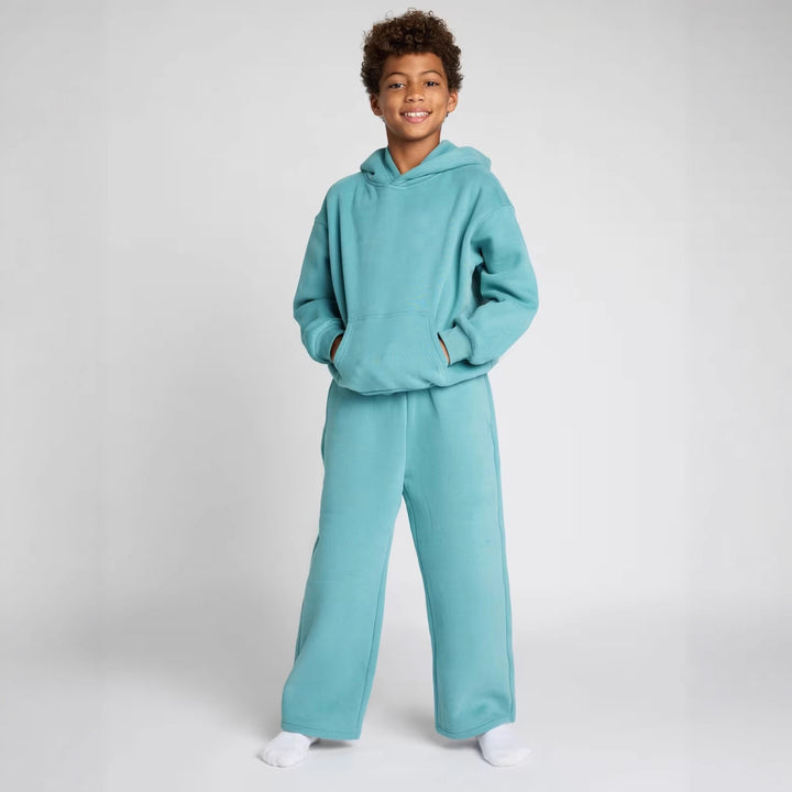 Damen entspanntes Fleece-Loungewear-Set Drune