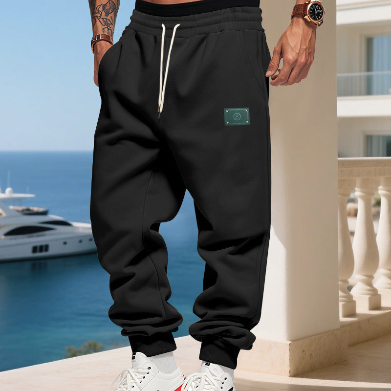 Herren bequeme Jogginghose mit verstellbarem Bund und praktischen Seitentaschen Drune