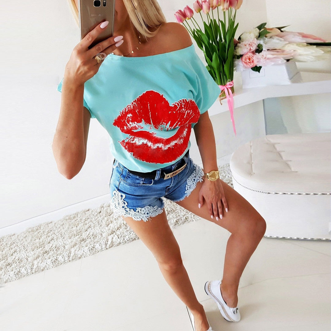 Damen Denim-Shorts mit Spitzenbesatz Drune