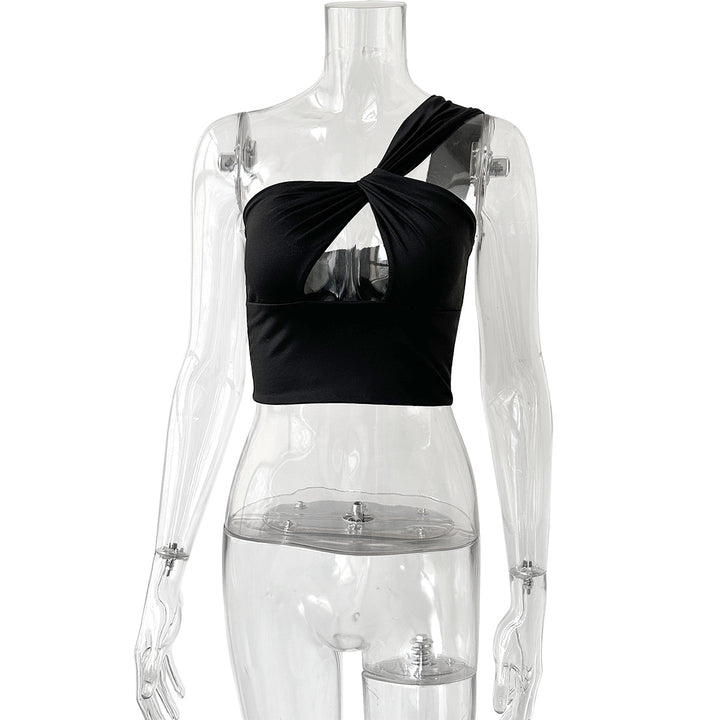 Damen Crop-Top mit Knotendetails Drune