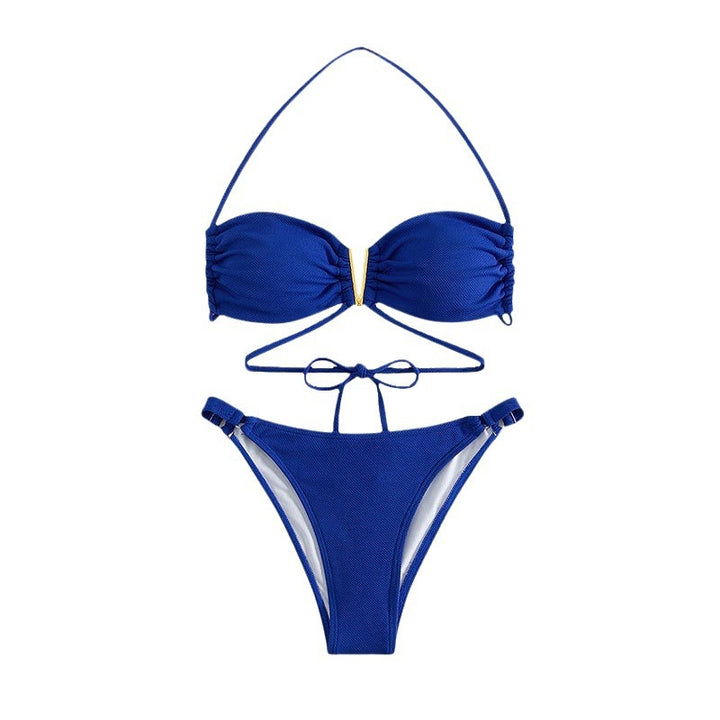 Damen Triangel-Bikini mit raffinierten Details und verstellbaren Trägern Drune