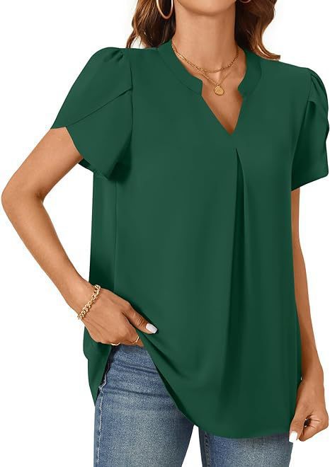 Damen Bluse mit eleganten Rüscheärmeln Drune