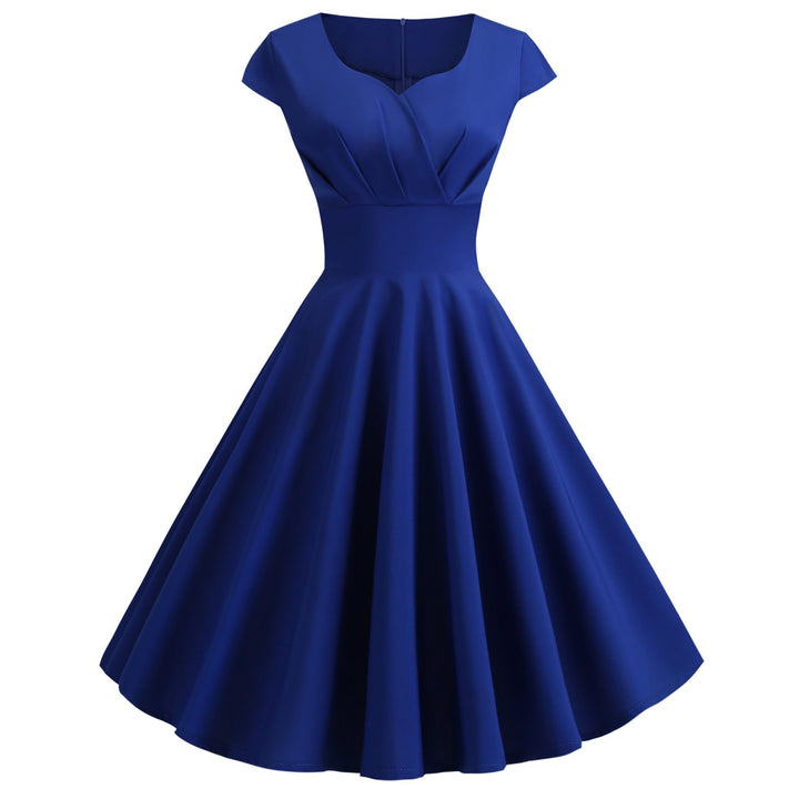 Damen A-Linien Kleid mit elegantem Taillenschnitt und schwingendem Saum Drune
