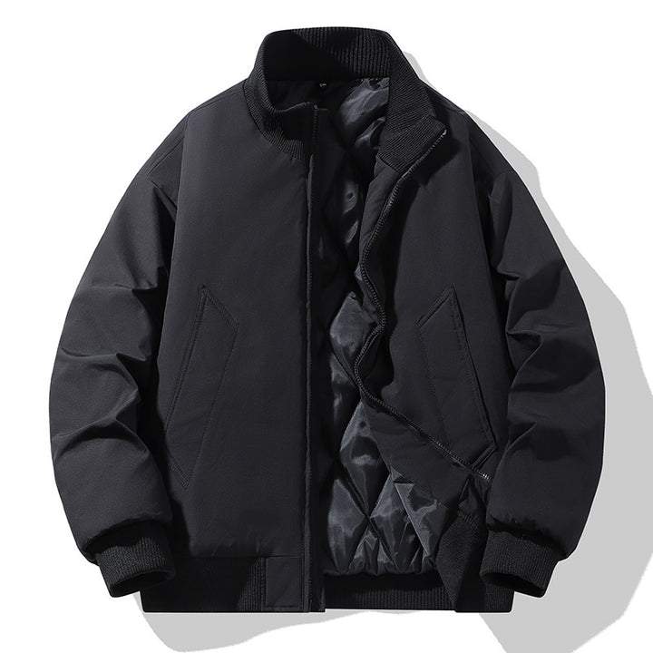 Herren modische Steppjacke mit hohem Kragen Drune