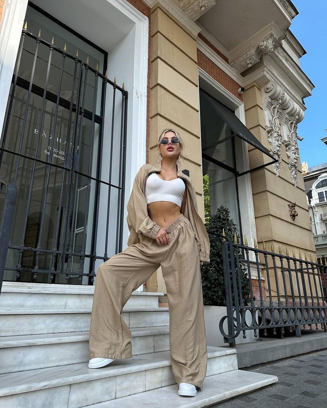 Damen Sportlicher Velours-Jogginganzug mit Kapuze und Komfort-Taille Drune
