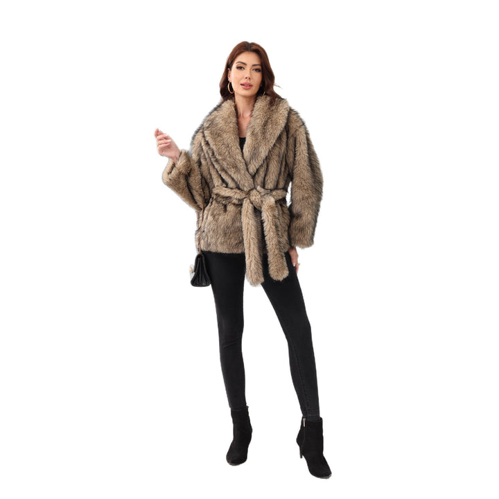 Damen Kuschelige und elegante Kunstfelljacke Drune