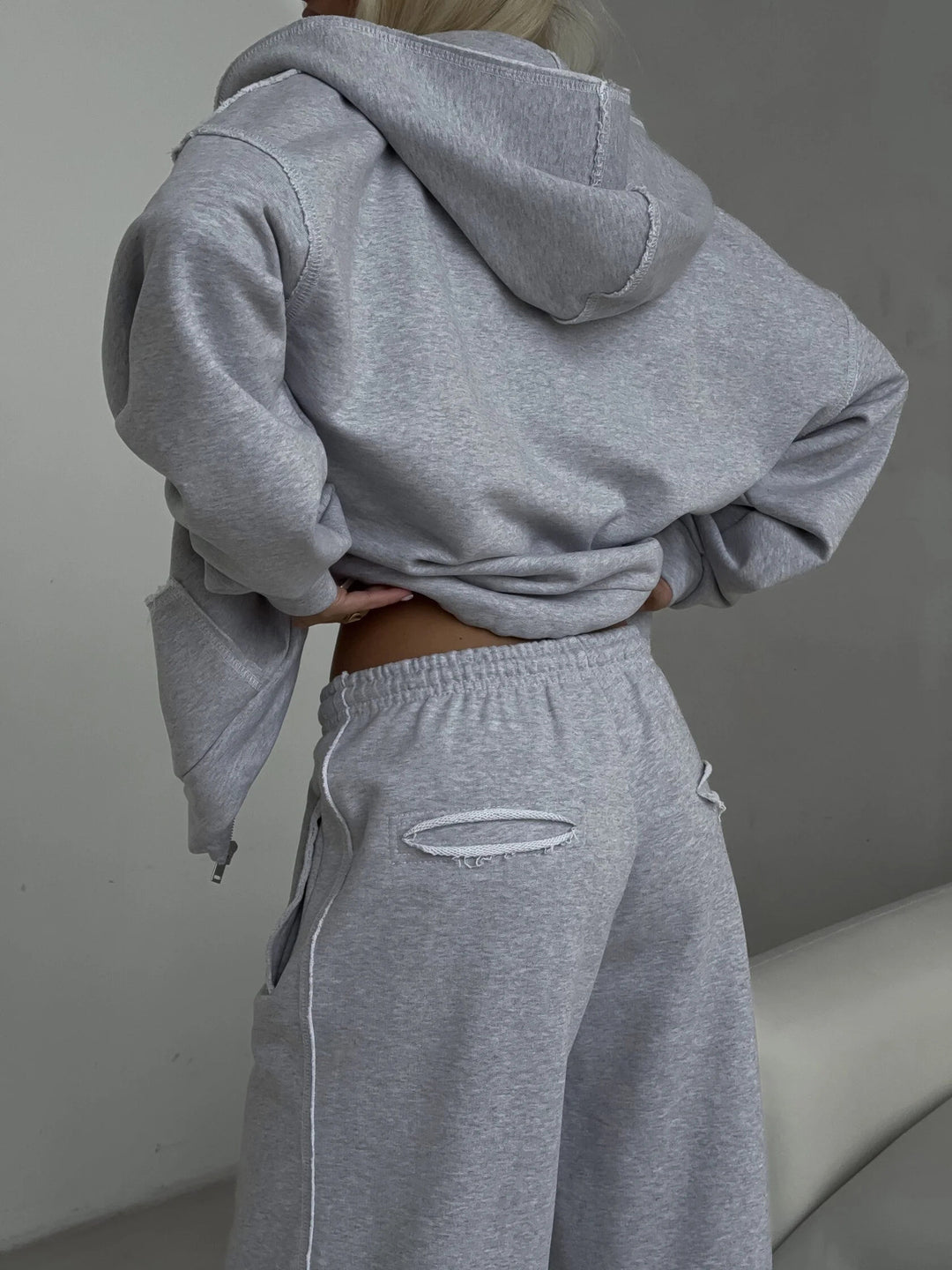 Damen Bequemes Oversized-Sweatshirt mit lässigen Jogginghosen Drune