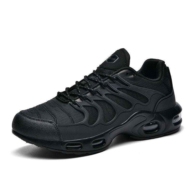 Herren futuristische Dämpfungs-Sneaker mit sichtbarer Luftkammer und strukturiertem Mesh-Overlay Drune