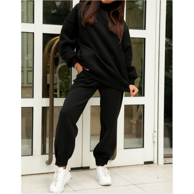 Damen Lässiges Sweatshirt- und Jogginghosen-Set mit moderner Passform Drune
