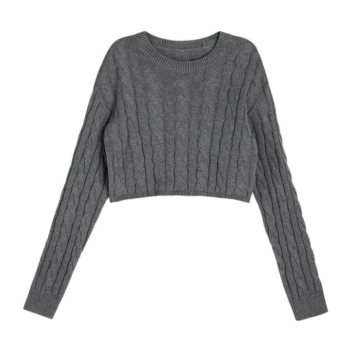 Damen Grobstrickpullover mit strukturiertem Muster und lässigem Schnitt Drune