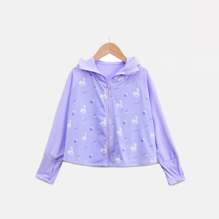 Damen UV-Schutzjacke mit Kapuze und leichtem Baumwollmaterial Drune