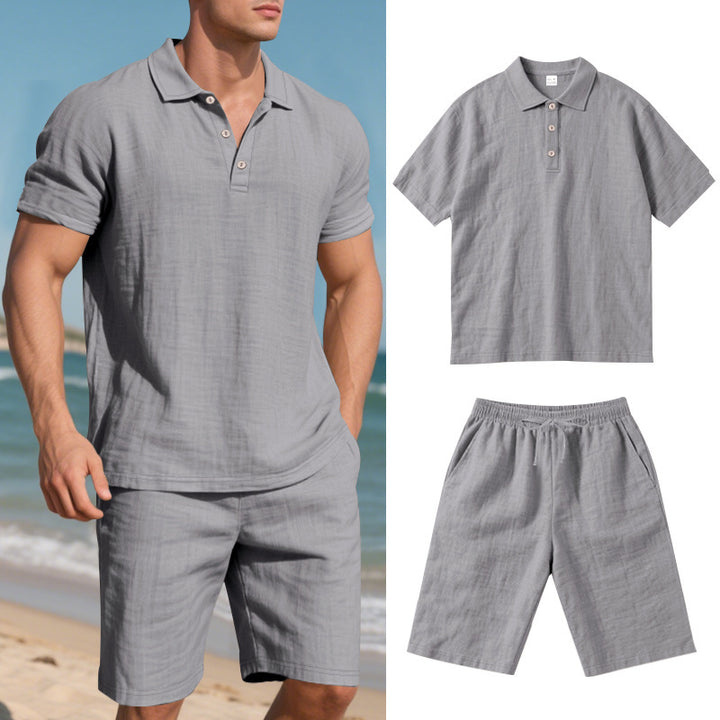Herren hochwertiges Freizeit-Set mit atmungsaktiver Textur Drune