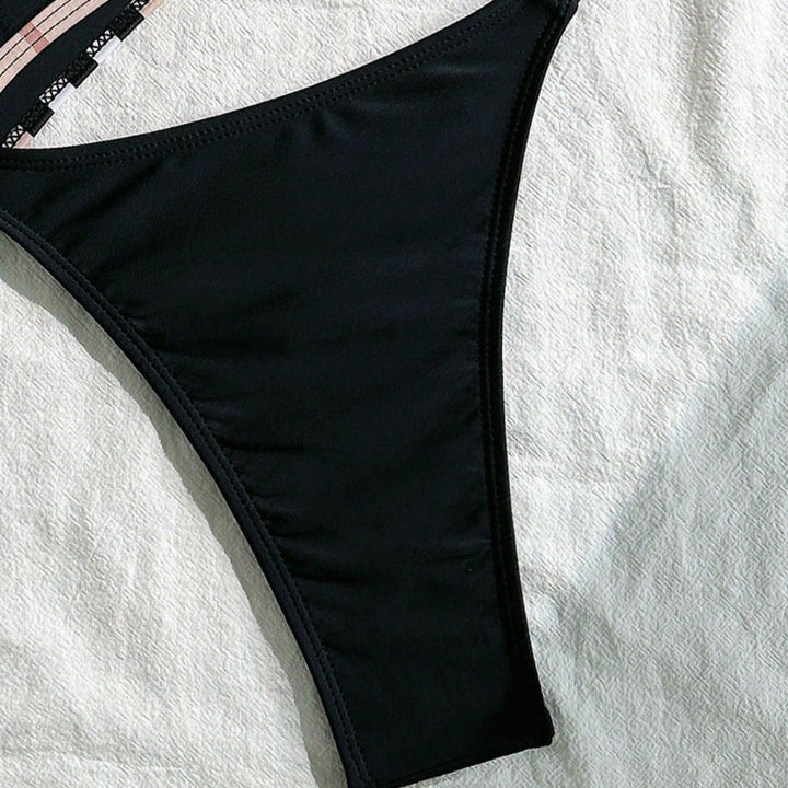 Damen Triangel-Bikini mit verstellbaren Trägern und eleganten Rüschendetails Drune