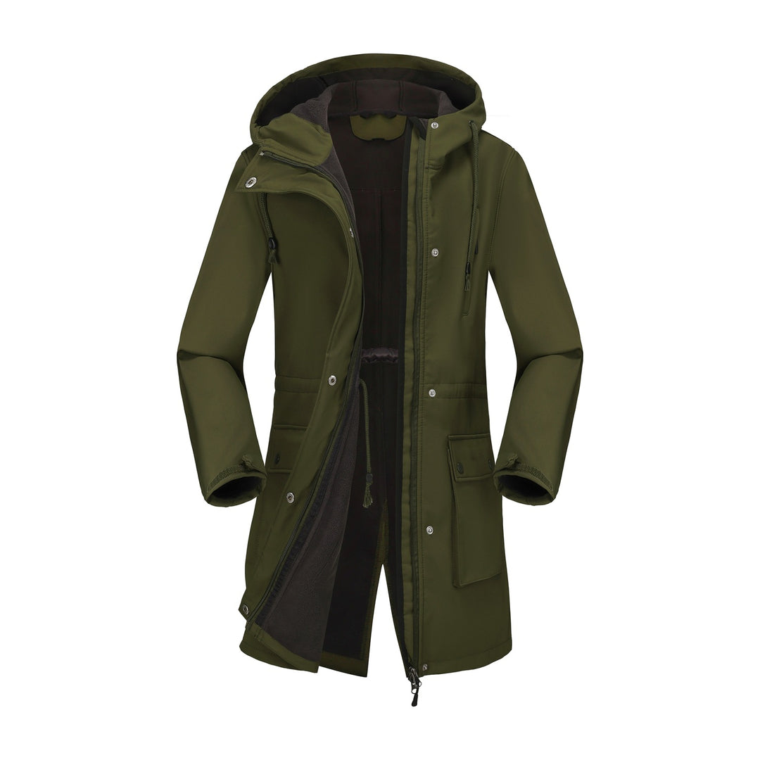 Damen funktionale Outdoor-Jacke mit verstellbarem Taillenzug und Innenfutter Drune