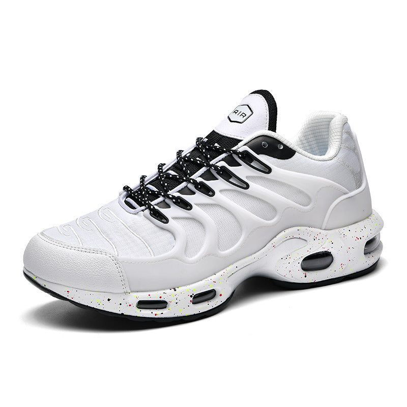 Herren futuristische Dämpfungs-Sneaker mit sichtbarer Luftkammer und strukturiertem Mesh-Overlay Drune