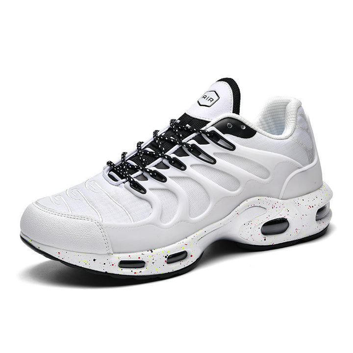 Herren futuristische Dämpfungs-Sneaker mit sichtbarer Luftkammer und strukturiertem Mesh-Overlay Drune