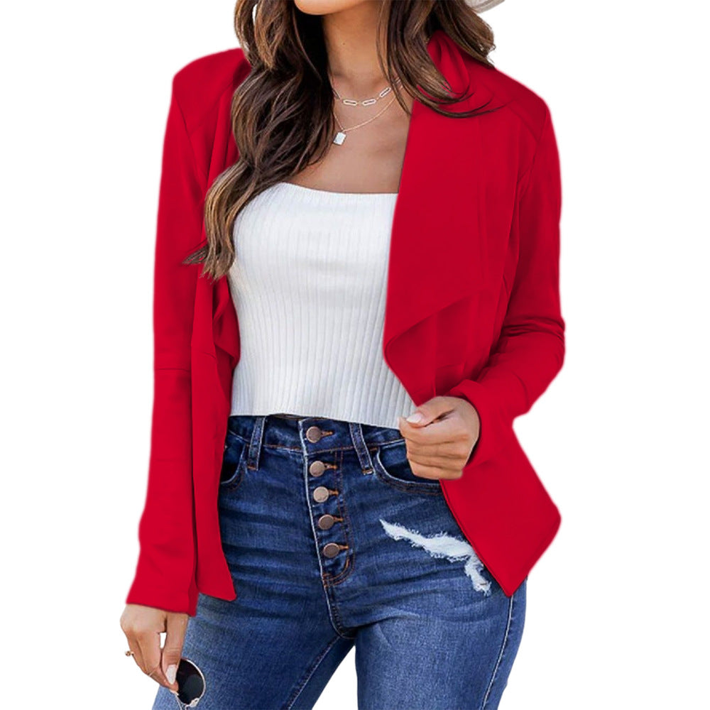Damen elegante und lässige Blazerjacke Drune