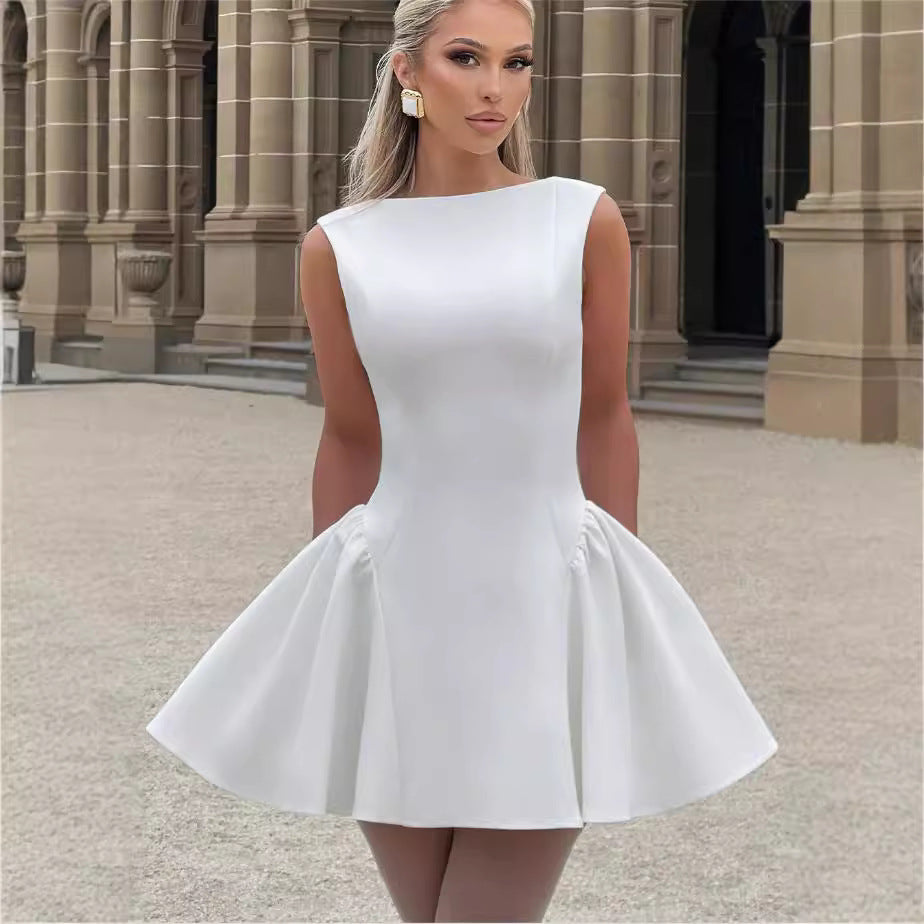 Damen Kleid mit A-Linien Schnitt und eleganter Silhouette Drune