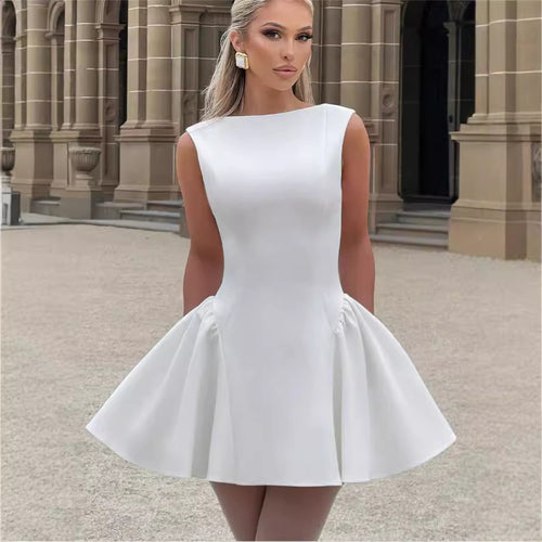 Damen Kleid mit A-Linien Schnitt und eleganter Silhouette Drune