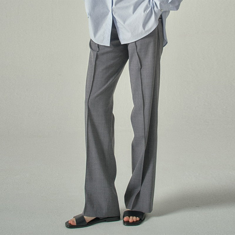 Damen elegante Fließende Stoffhose Drune
