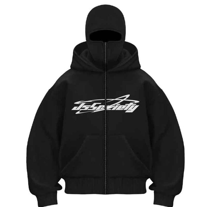 Damen Kapuzenjacke mit hohem Kragen und stylischem Reißverschluss Drune