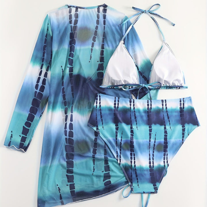 Damen Bikiniset mit elegantem Wickelkleid Drune