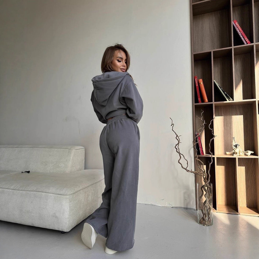 Damen lässiger Hoodie-Jumpsuit Drune